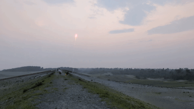 中田島砂丘の花火